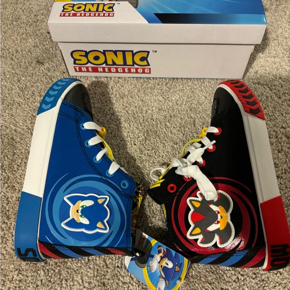 Kids' Sonic High-Top Sneakers - Black sz3 - Picture 8 of 8